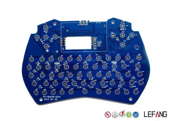 Communication Multilayer PCB Board 4 Layers FR4 Raw Material With Blue Solder Mask